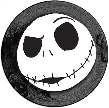 Front. Disney - Disney The Nightmare Before Christmas Jack Skellington 3D Wall Wobbler Art - Black.
