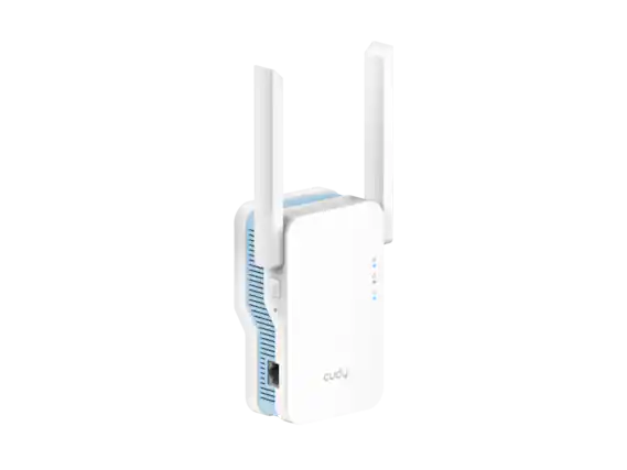 Front. Cudy - Cudy AC1200 Mesh Wi-Fi Range Extender RE1200.