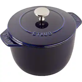 Staub - Cast Iron 1.5-qt Petite French Oven - Dark Blue