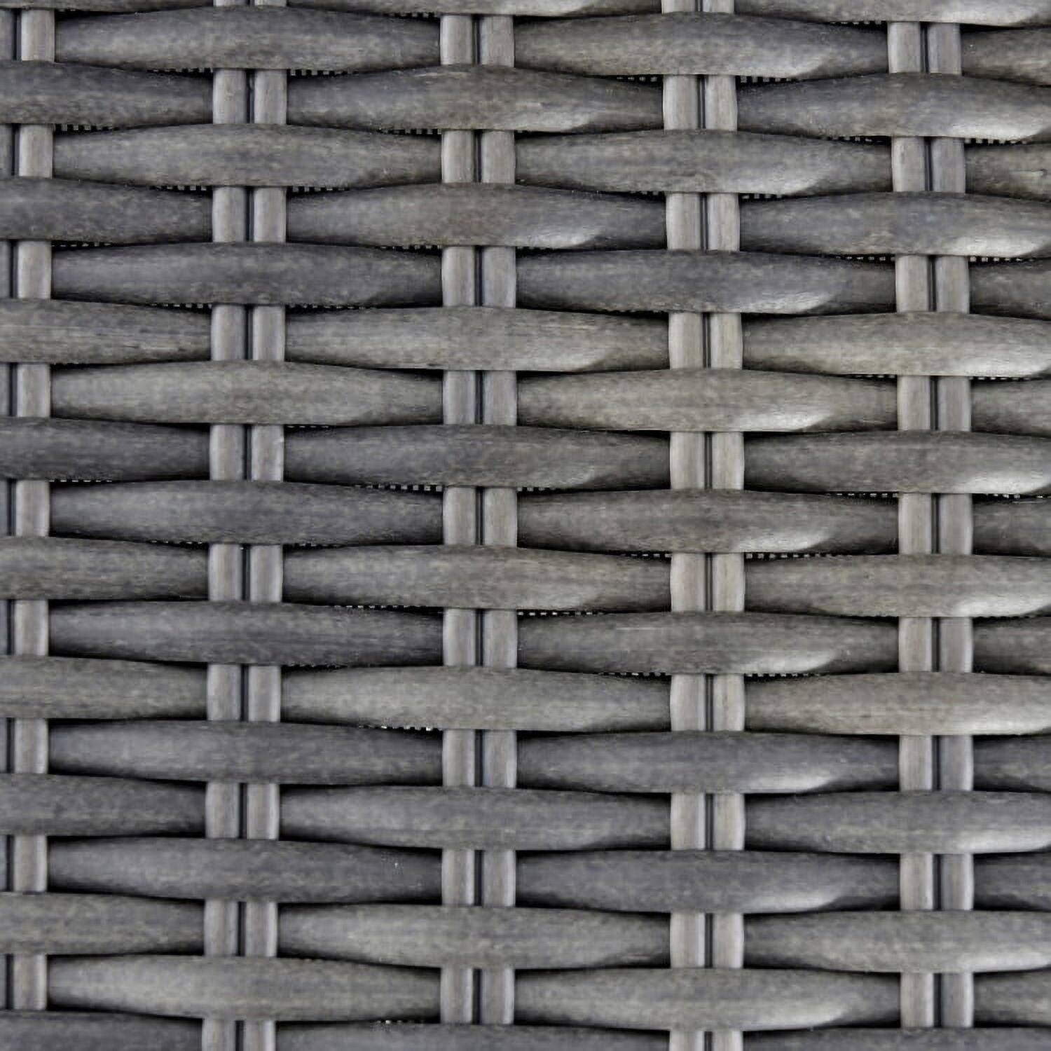 Alt View 4. Pefilos - 3 Pieces Swivel Bar Set with 4D Air Fiber Cushion, Outdoor Stackable Dining Chairs for All Weather, Breathable Garden - Gray.