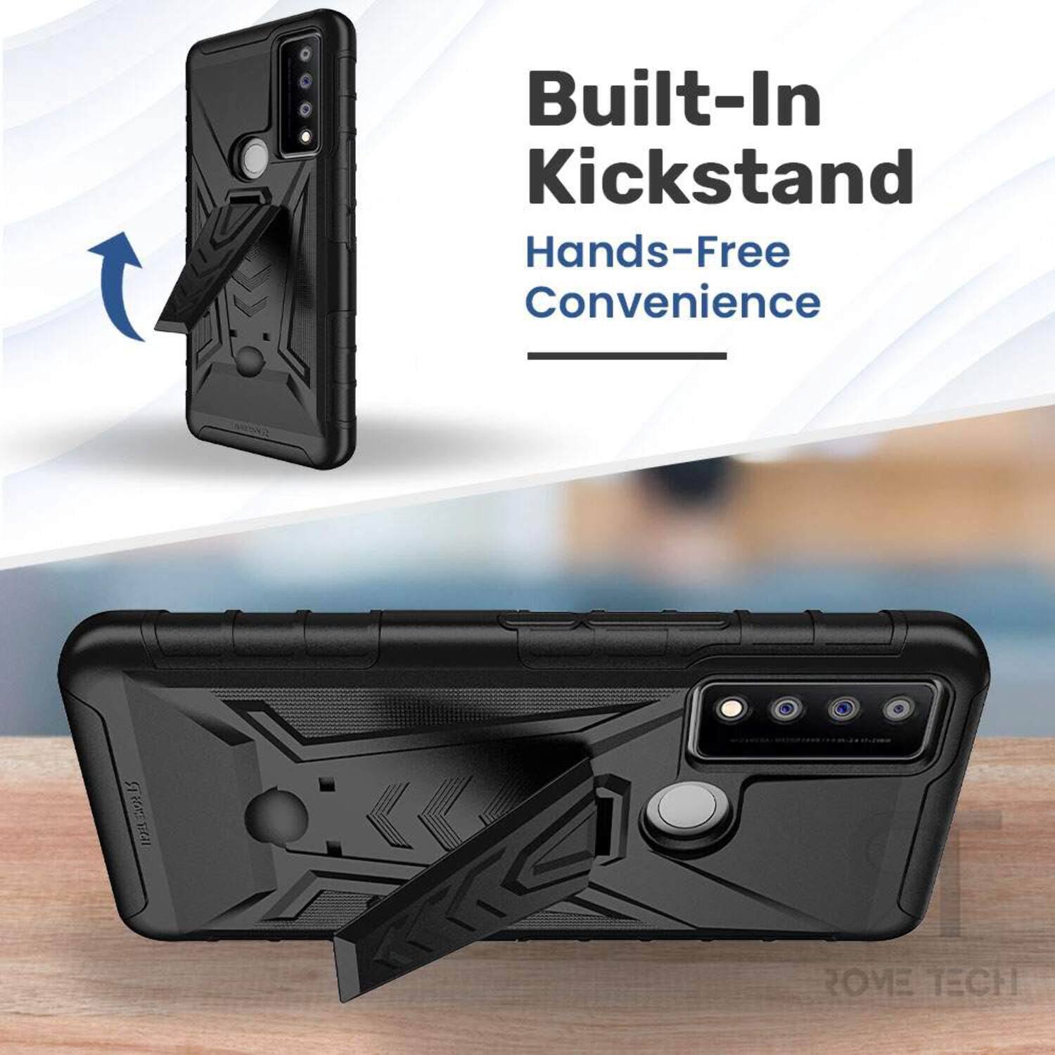 Built-In Kickstand  
Hands-Free Convenience