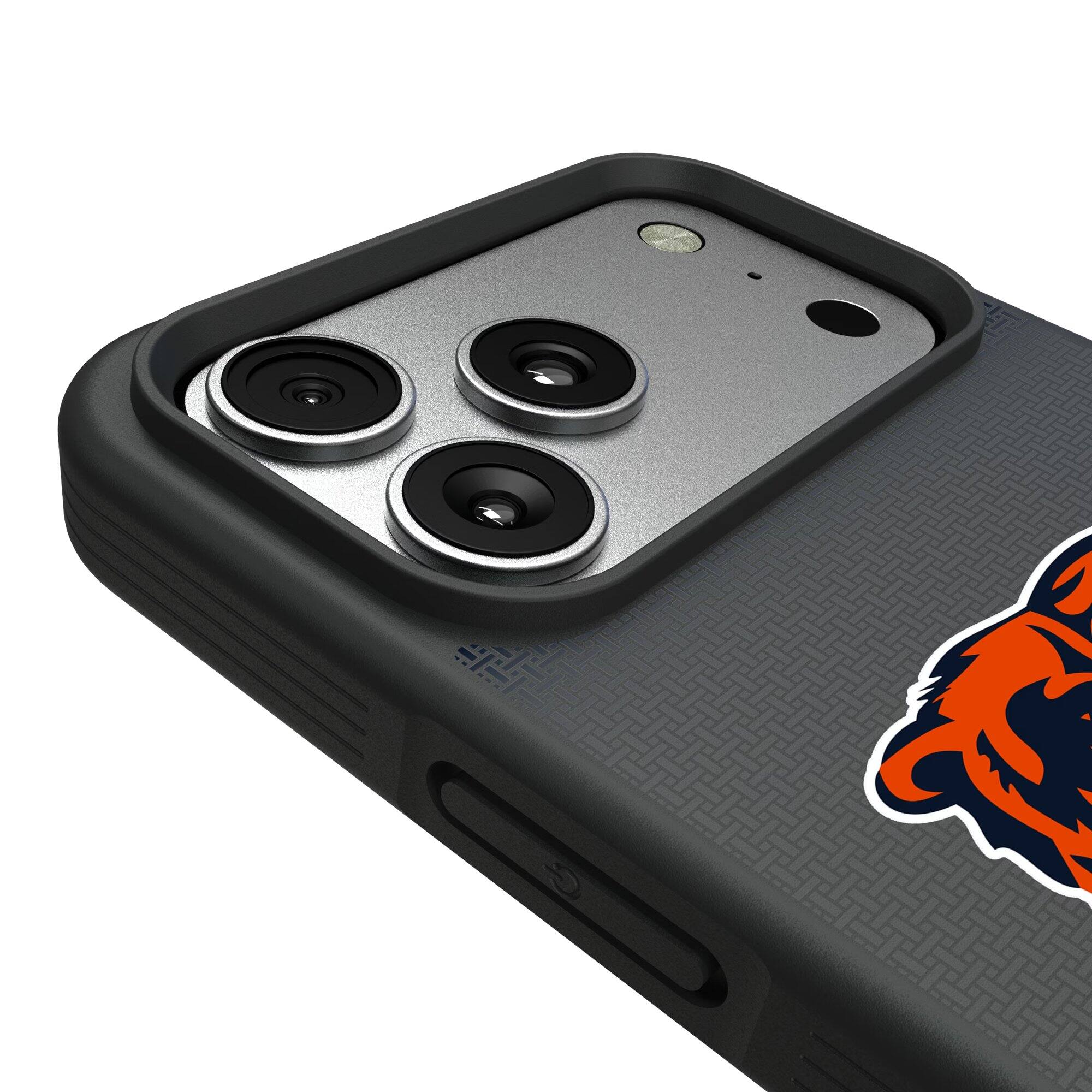 Alt View 2. Keyscaper - Chicago Bears Bump Case with 8.2ft Drop Protection - 15 - Black.