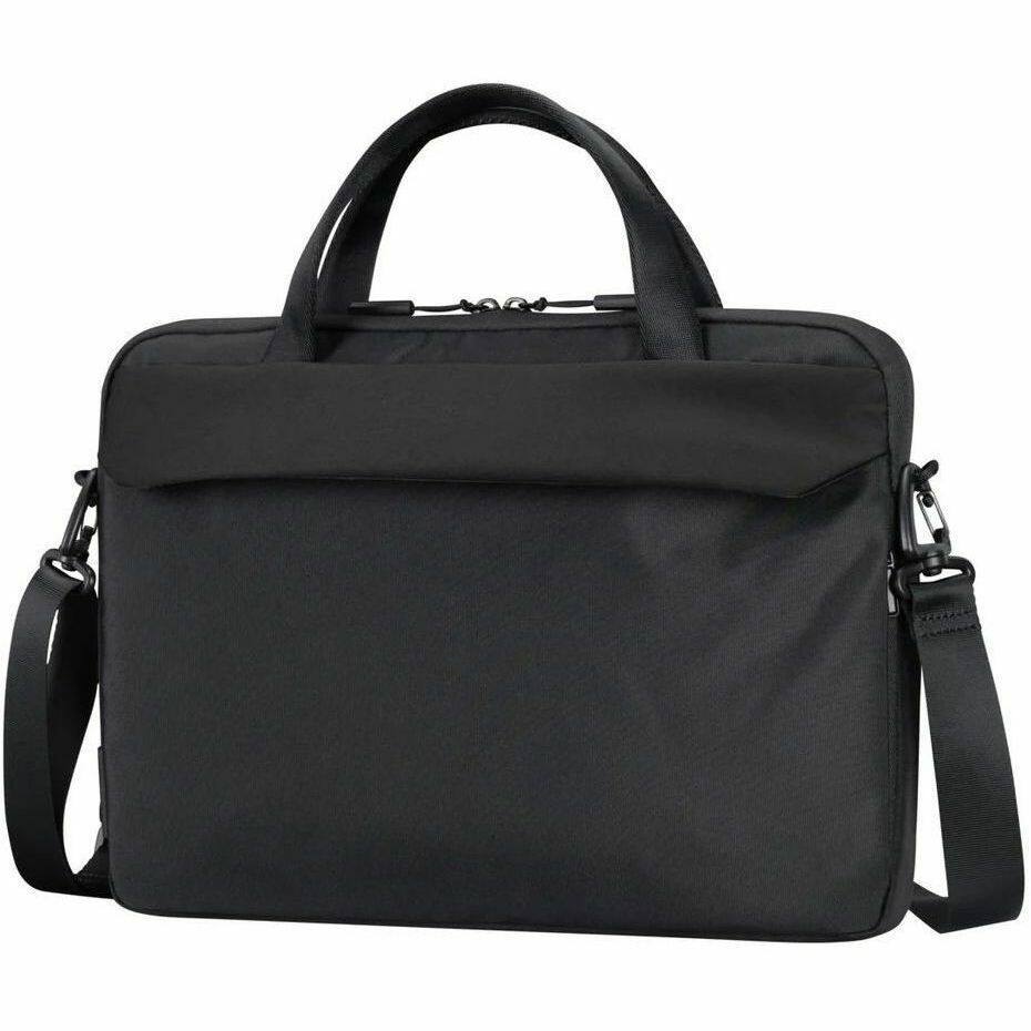Alt View 7. Targus - Targus Work+ TBS969GL Carrying Case (Briefcase) for 13" to 15" Notebook - Black - Water Resistant - Polyester Body - Black.