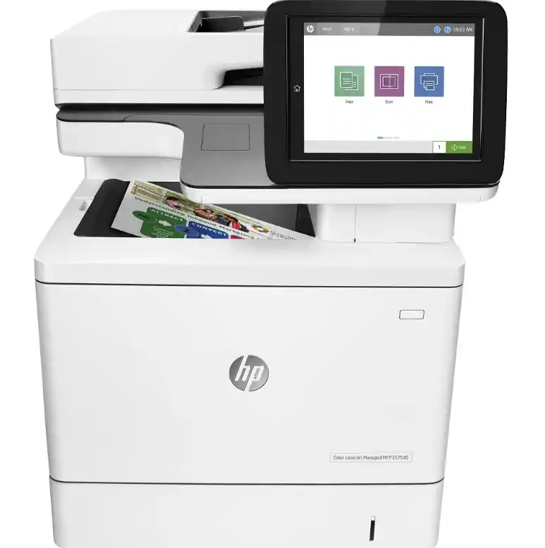 HP Refurbished Excellent Color LaserJet Managed E57540dn Laser Printer ...