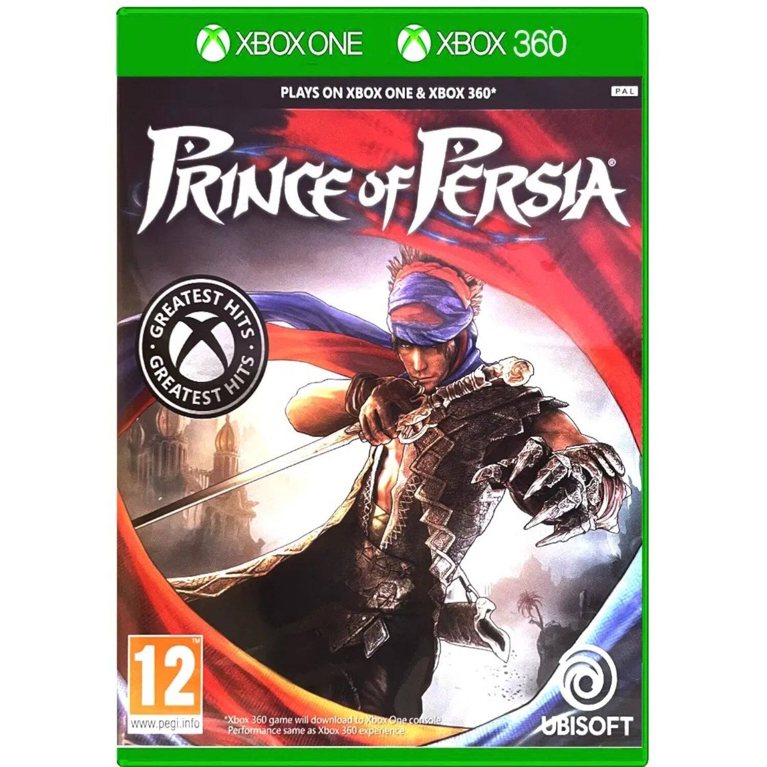 XBOX ONE XBOX 360 PLAYS ON XBOX ONE & XBOX 360* PAL PRINCE of PERSIA GREATEST HITS GREATEST HITS

12 'Xbox 360 game will download to Xbox One console www.pegi.info Performance same as Xbox 360 experience

UBISOFT - M (Mature 17+)