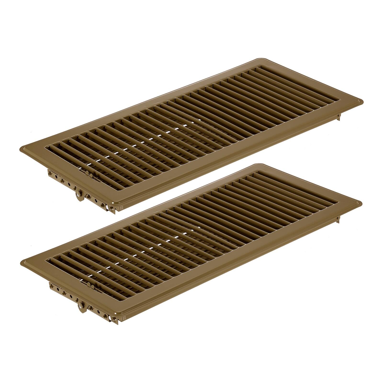 Unique Bargains - 6x14 Inch Floor Vent Covers, 2pcs Heavy Duty Metal Walkable Air Vent Covers, Adjustable Air Supply Lever for Home Office - Black price history on PriceWatchPro