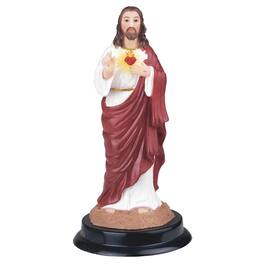 FC Design - 5"H Sac Heart of Jesus Holy Figurine Statue Desk Tabletop Home Decor Gift - Multi-Color