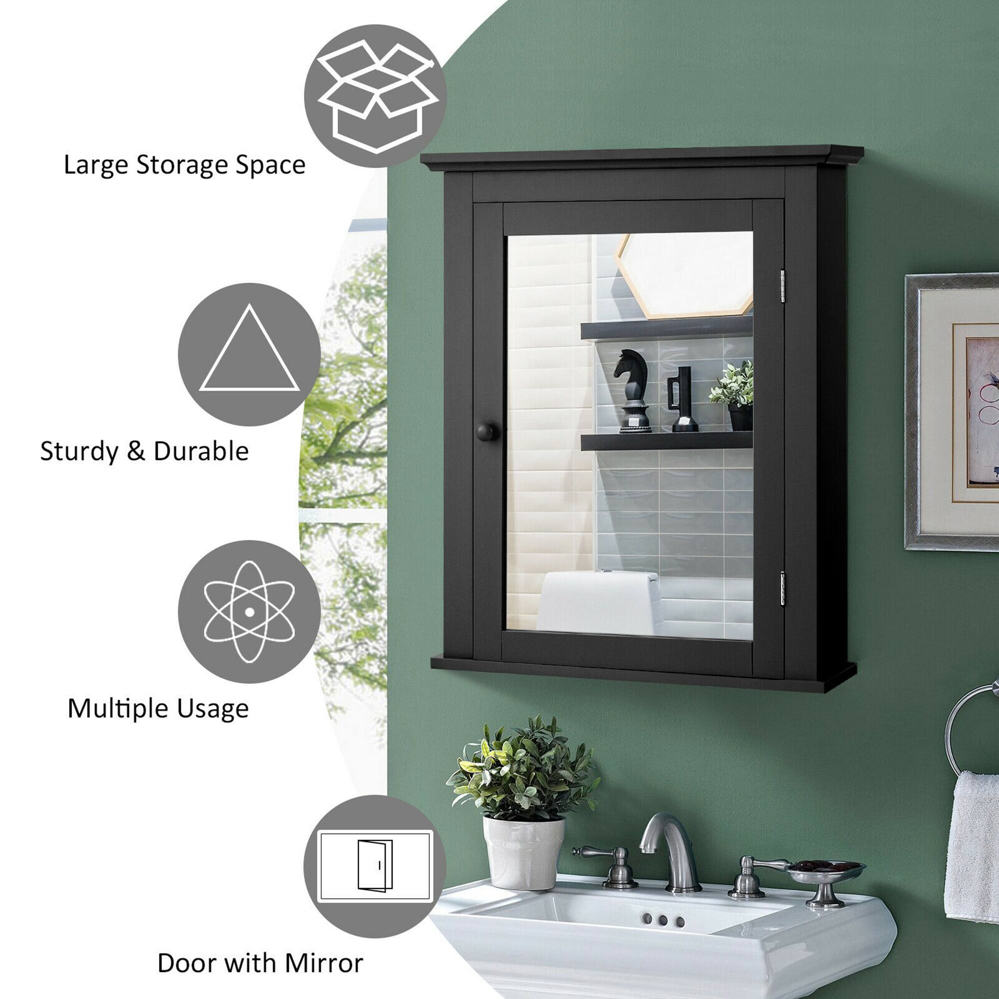 - Large Storage Space
- Sturdy & Durable
- Multiple Usage
- Door with Mirror