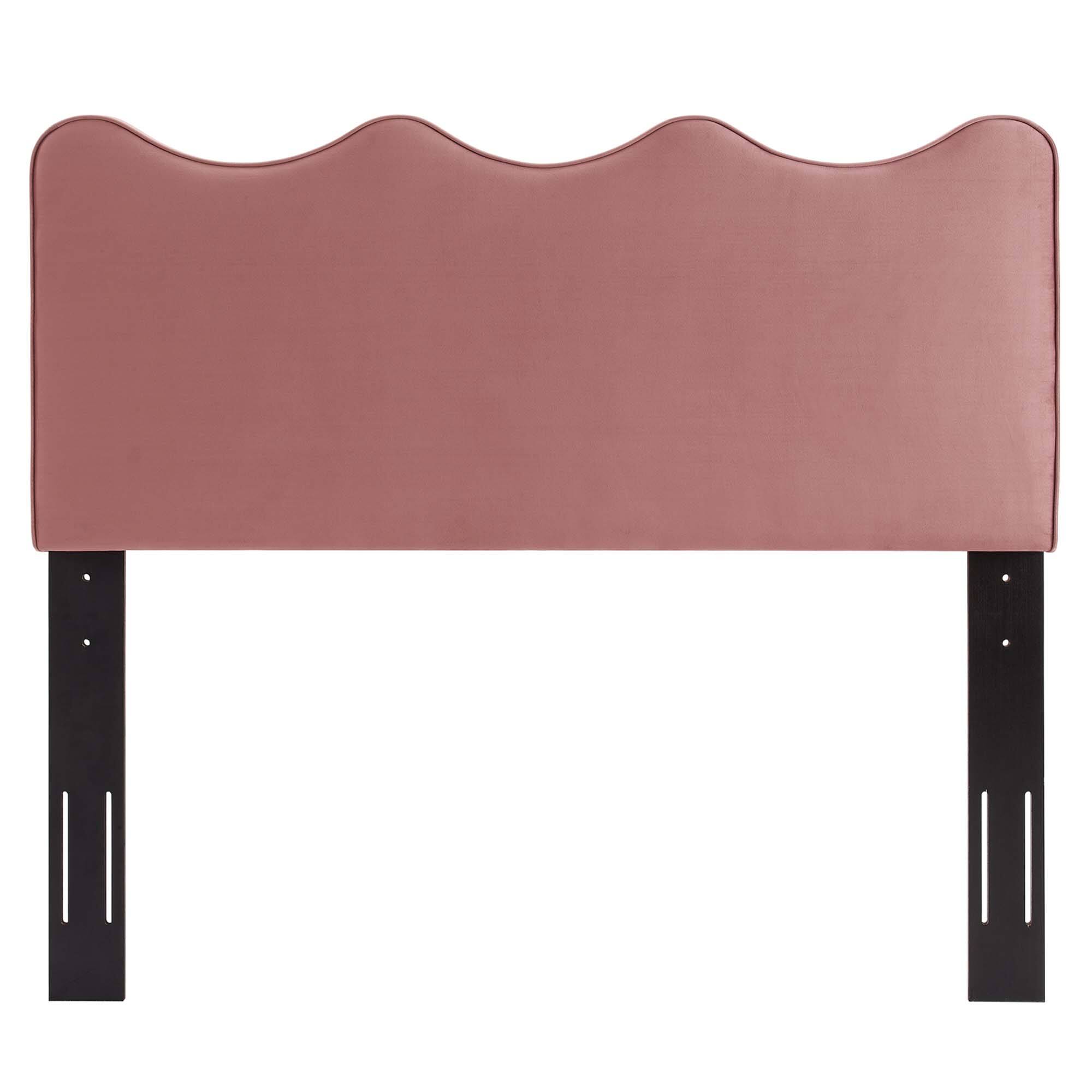 Left. Modway - Athena Performance Velvet Full/Queen Headboard by Modway - Red.