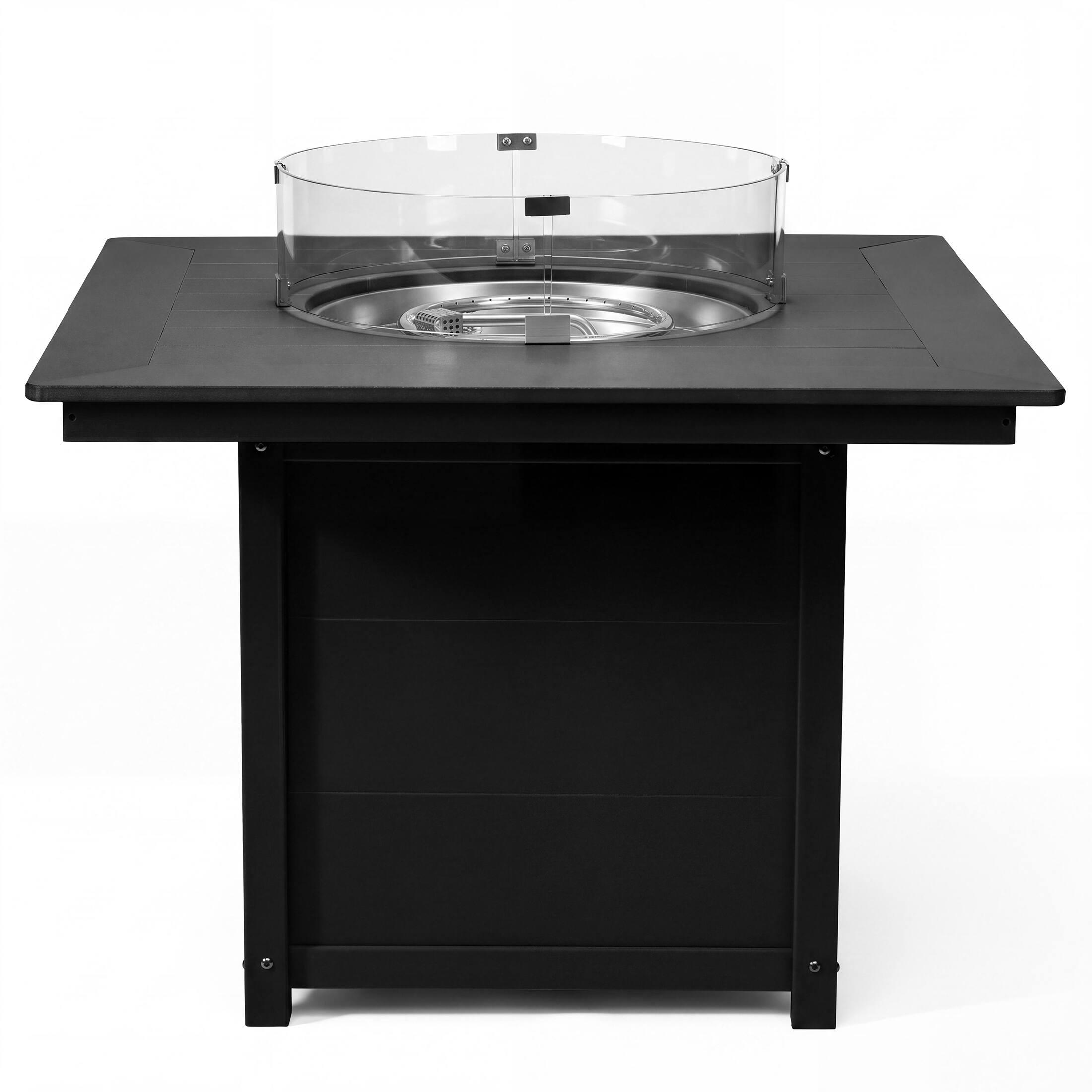 Back. WestinTrends - WestinTrends Helios Modern Outdoor Patio Propane 42" Square Fire Pit Table - Black.