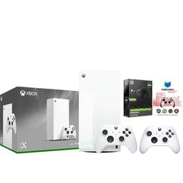 Xbox Series X 1TB Digital Console with Extra Controller, Battery Pack and MightySkins Code Bundle