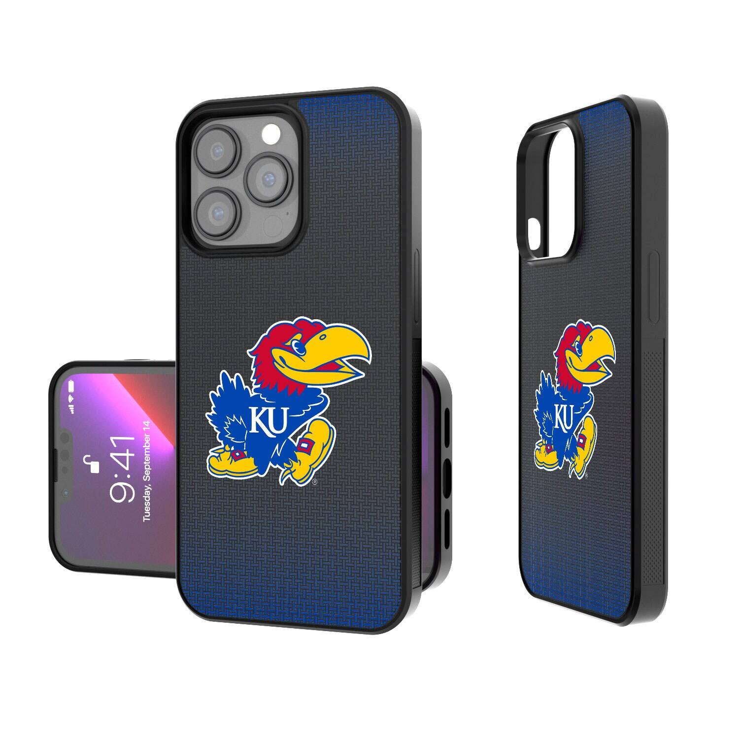 Keyscaper - NCAA - Kansas Jayhawks Linen Logo iPhone Bump Case - 15 - Black price history on PriceWatchPro
