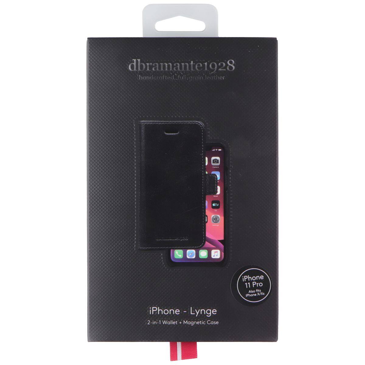 dbramante1928 handcrafted full grain leather BtY J iPhone 11 Pro Also fits iPhone X/XS iPhone - Lynge 2-in-1 2 Wallet + Magnetic Case