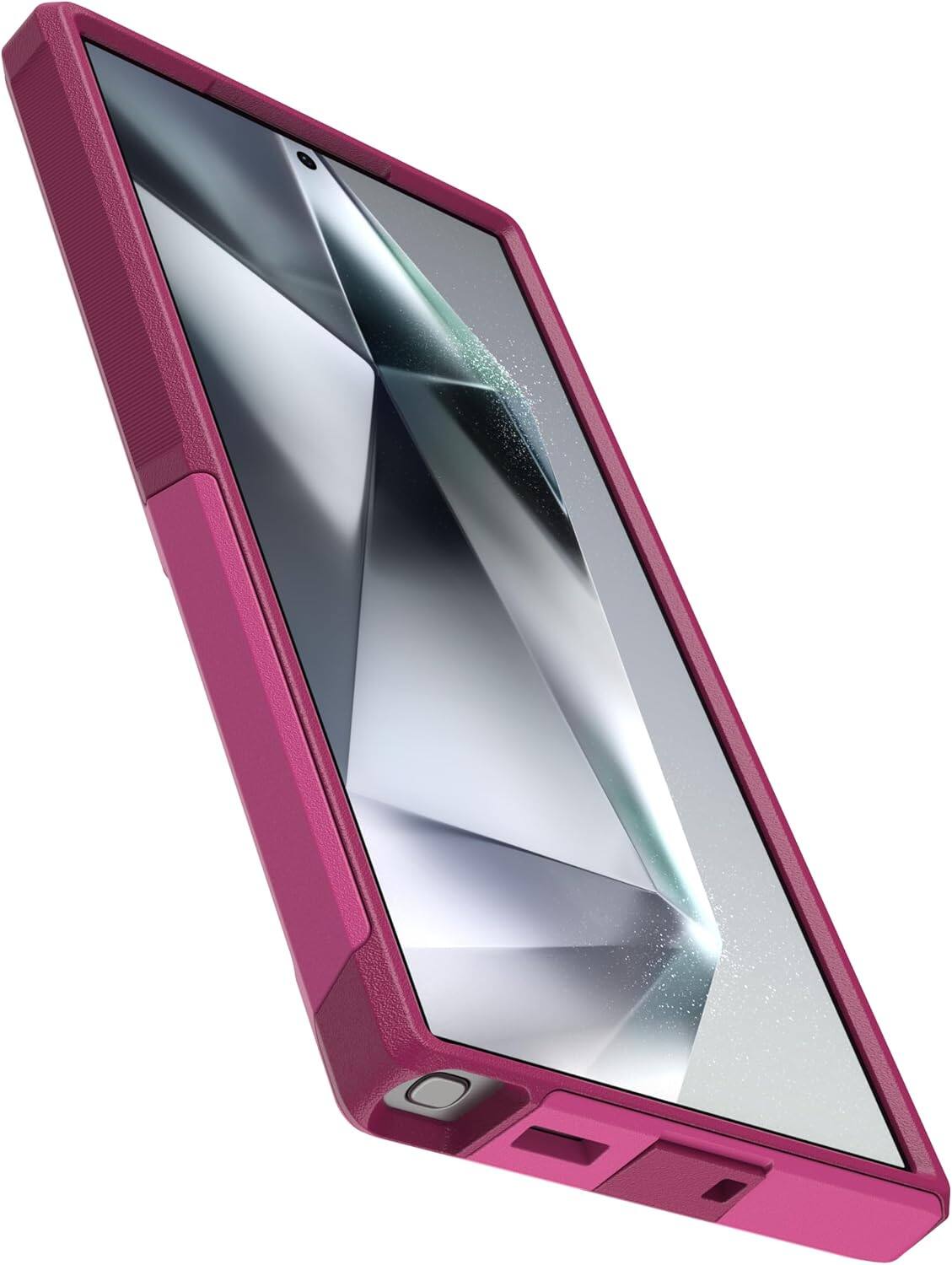 Back. OtterBox - OtterBox - Commuter Series Hard Shell for Samsung Galaxy S24 Ultra - Into The Fuchsia (Pink).