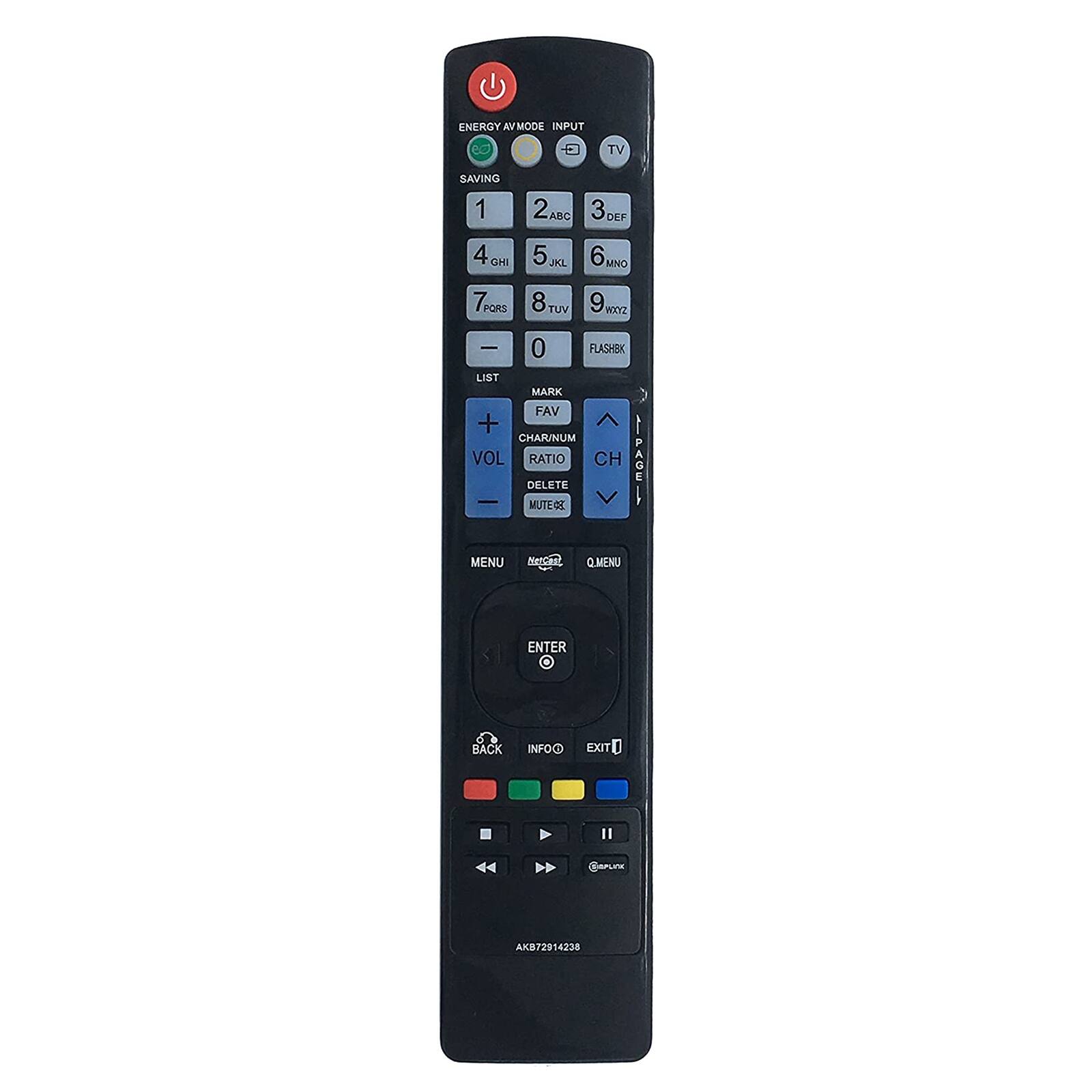 WINFLIKE - New AKB72914238 Remote Control Replacement for LG TV sub Remote AKB72914201 AKB72914207 AKB72914209 AKB72914262 - Black