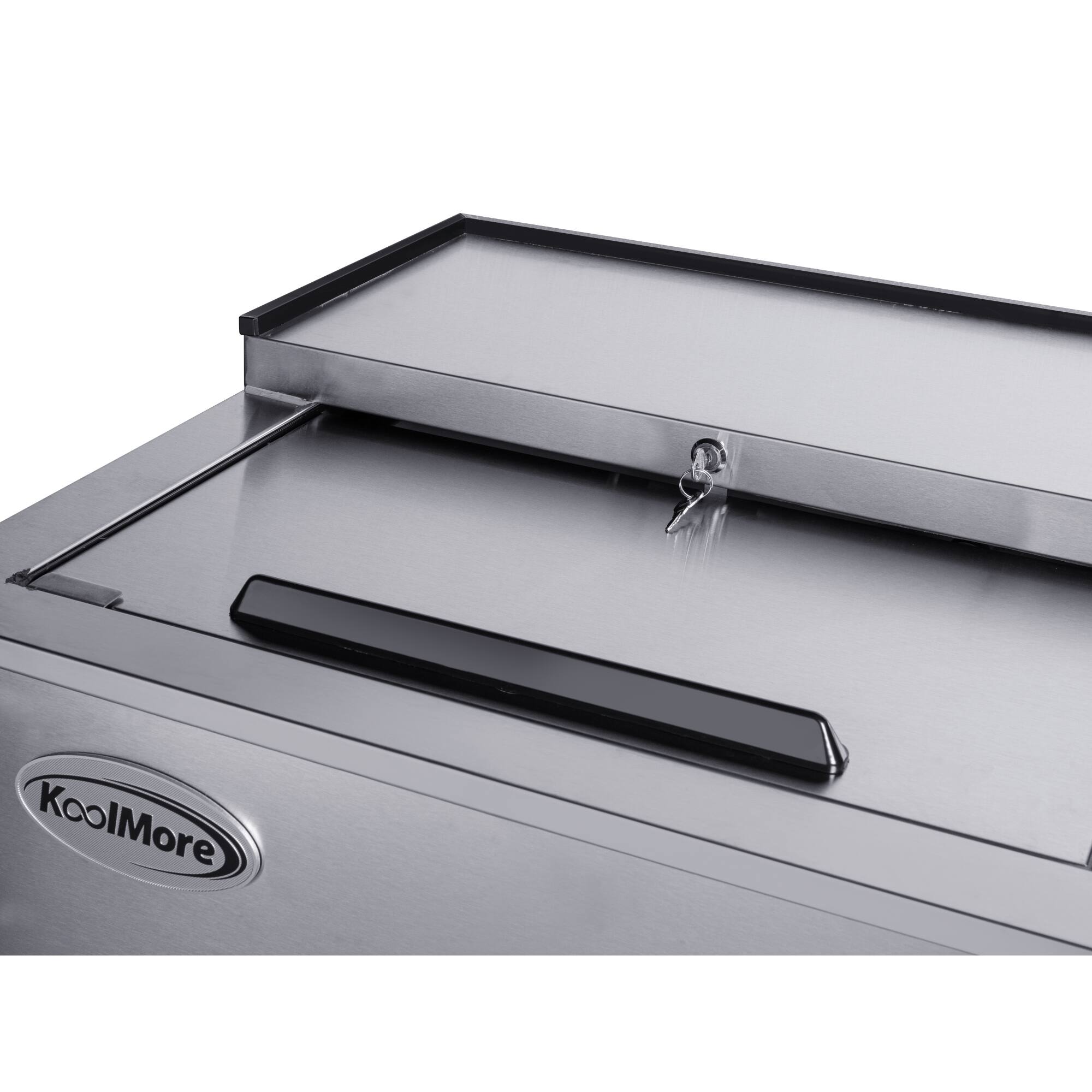 Alt View 3. Koolmore - 50 in. Commercial Bottle Cooler in Stainless-Steel with Built-In Opener, ETL Listed, 14 cu. ft. (KM-BOC50-SS) - Stainless steel.