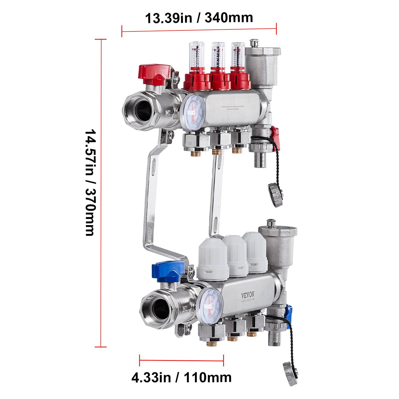 13.39in / 340mm  
14.57in / 370mm  
VEVOR  
4.33in / 110mm