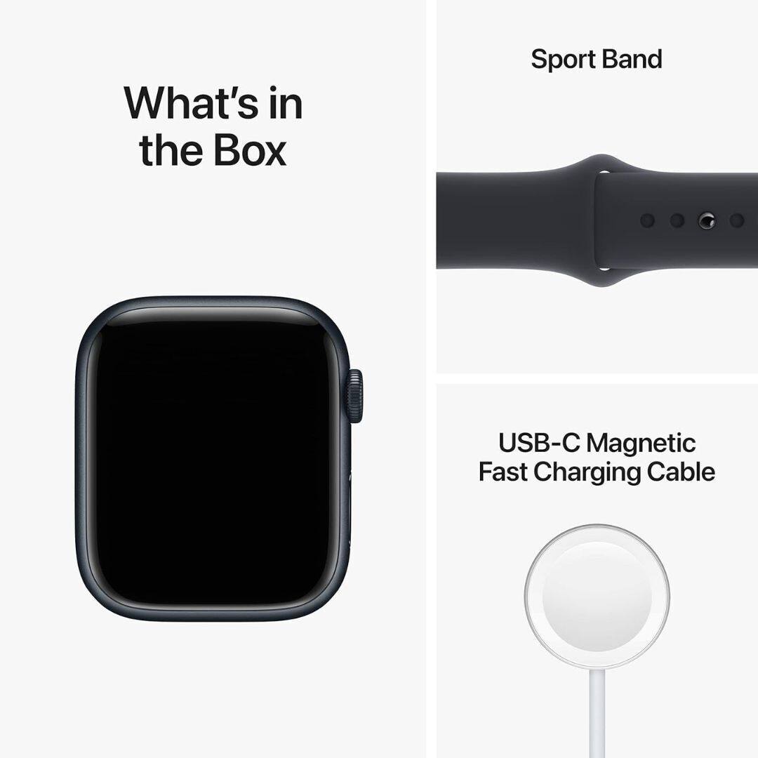 What's in the Box

- Sport Band
- USB-C Magnetic Fast Charging Cable