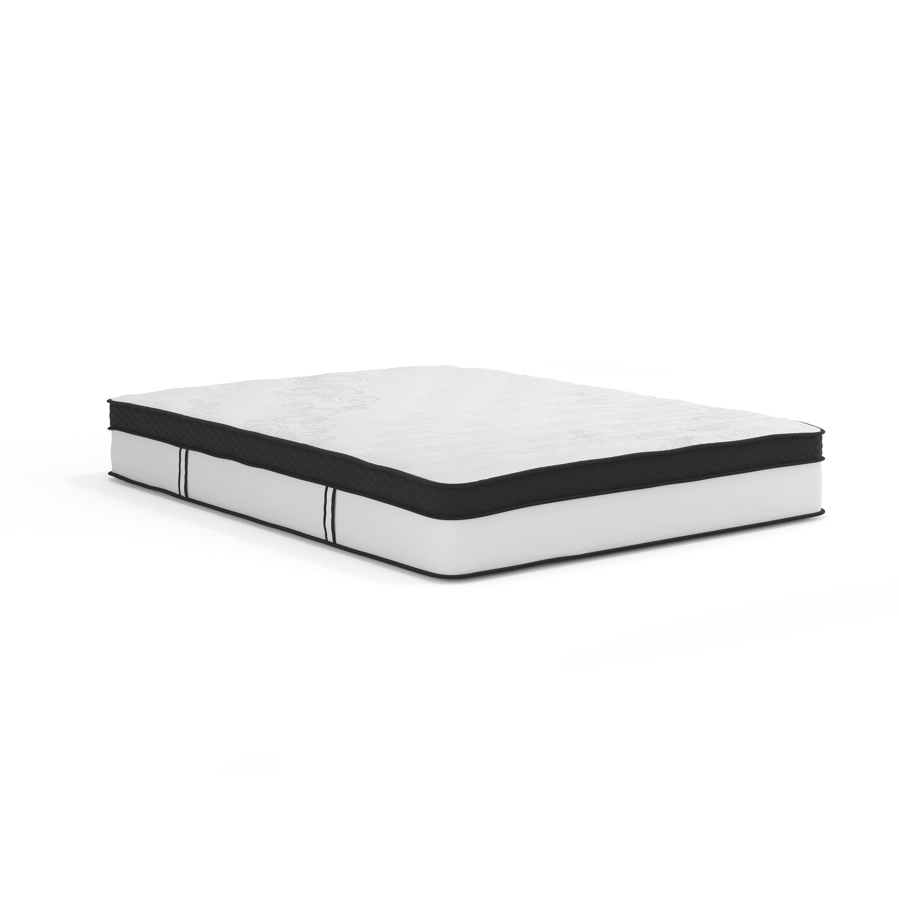 Alt View 1. Emma + Oliver - 12 Inch CertiPUR-US Certified Memory Foam Pocket Spring Mattress, Mattress in a Box - White.