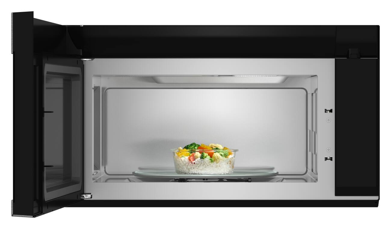 Angle. Whirlpool - Whirlpool - 2.1 cu. ft. Microwave Hood with Sensor Cooking and AccuPop - AFP Stainless Finish.