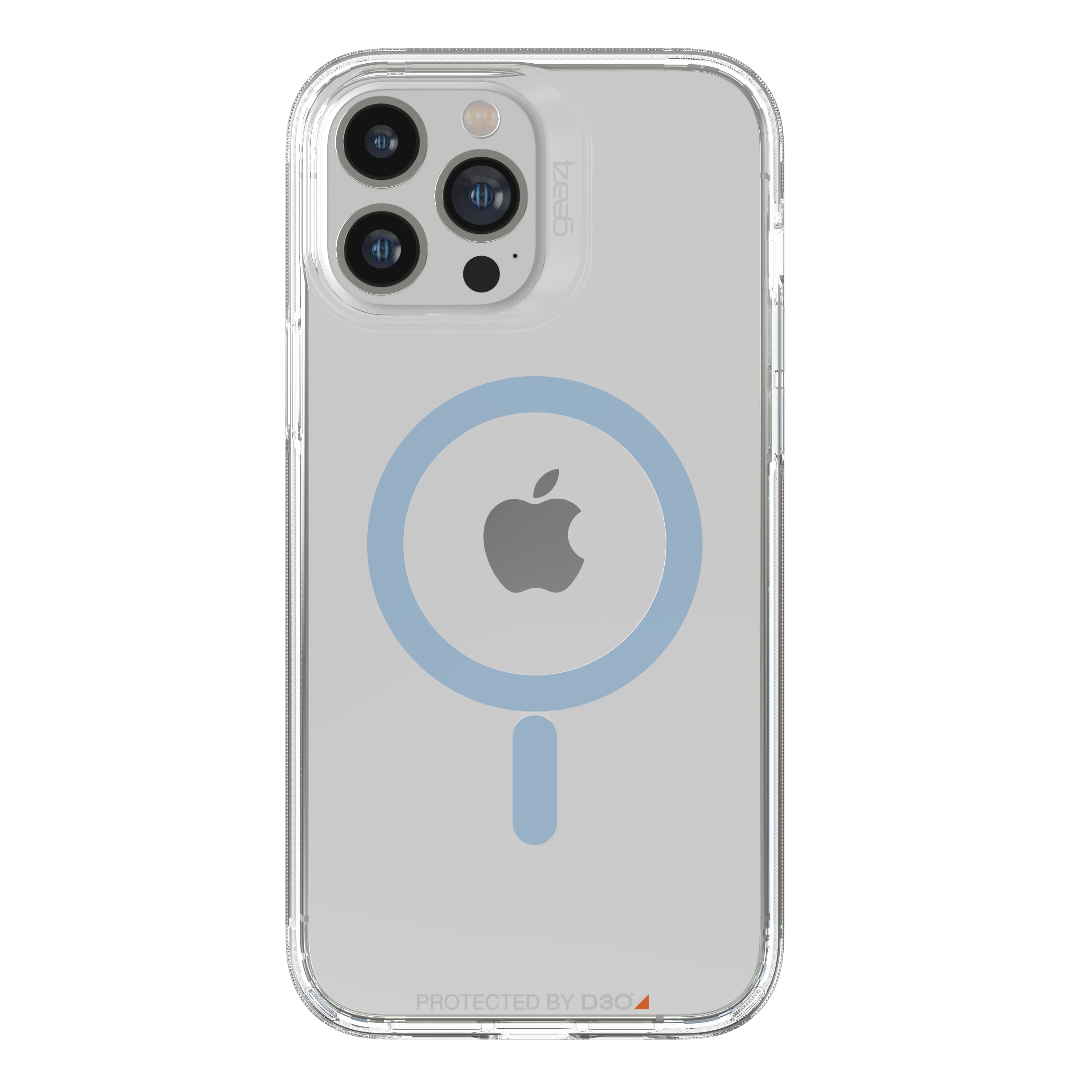 Alt View 1. ZAGG - Gear4 Santa Cruz Snap MagSafe Compatible Case for Apple iPhone 13 Pro Max - Clear/Blue.