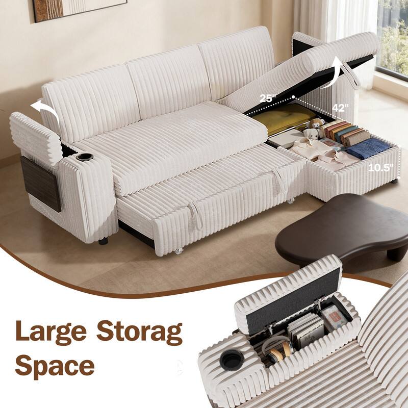 25" 42" 10.5" Large Storage Space