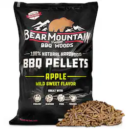 Bear Mountain BBQ - Premium All Natural Hardwood Apple Smoker Pellets, 40 Pounds