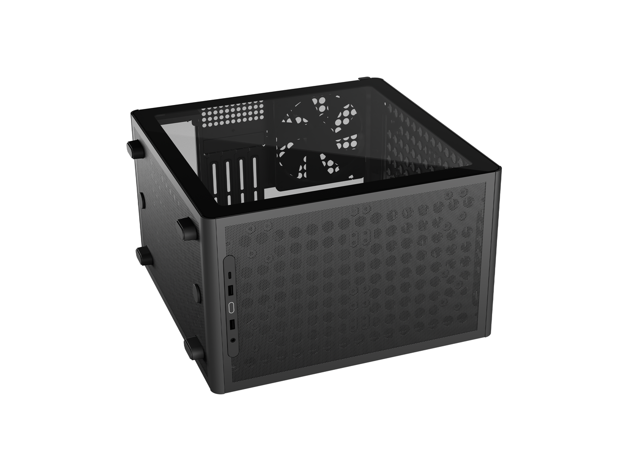 Cooler Master Q300L V3 Micro ATX Case, High Airflow, Tempered Glass ...