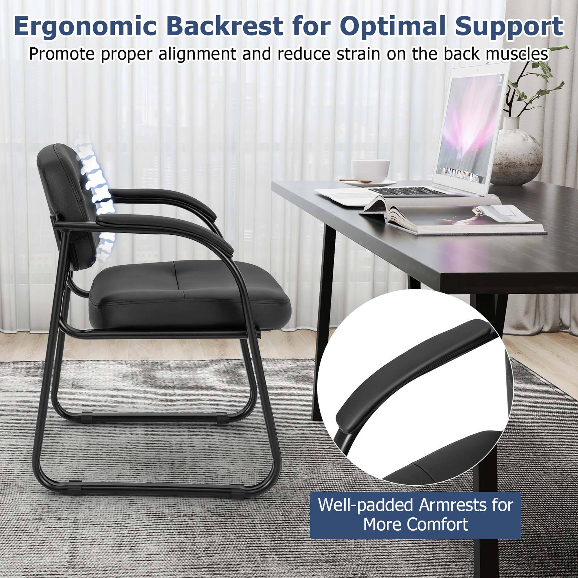 Ergonomic Backrest for Optimal Support: Promote proper alignment and reduce strain on the back muscles. Well-padded Armrests for More Comfort.