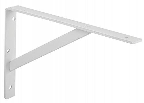 Front. Amber Sporting Goods - Knape & Vogt 208WH500 20" White Heavy Duty Shelf Brackets.