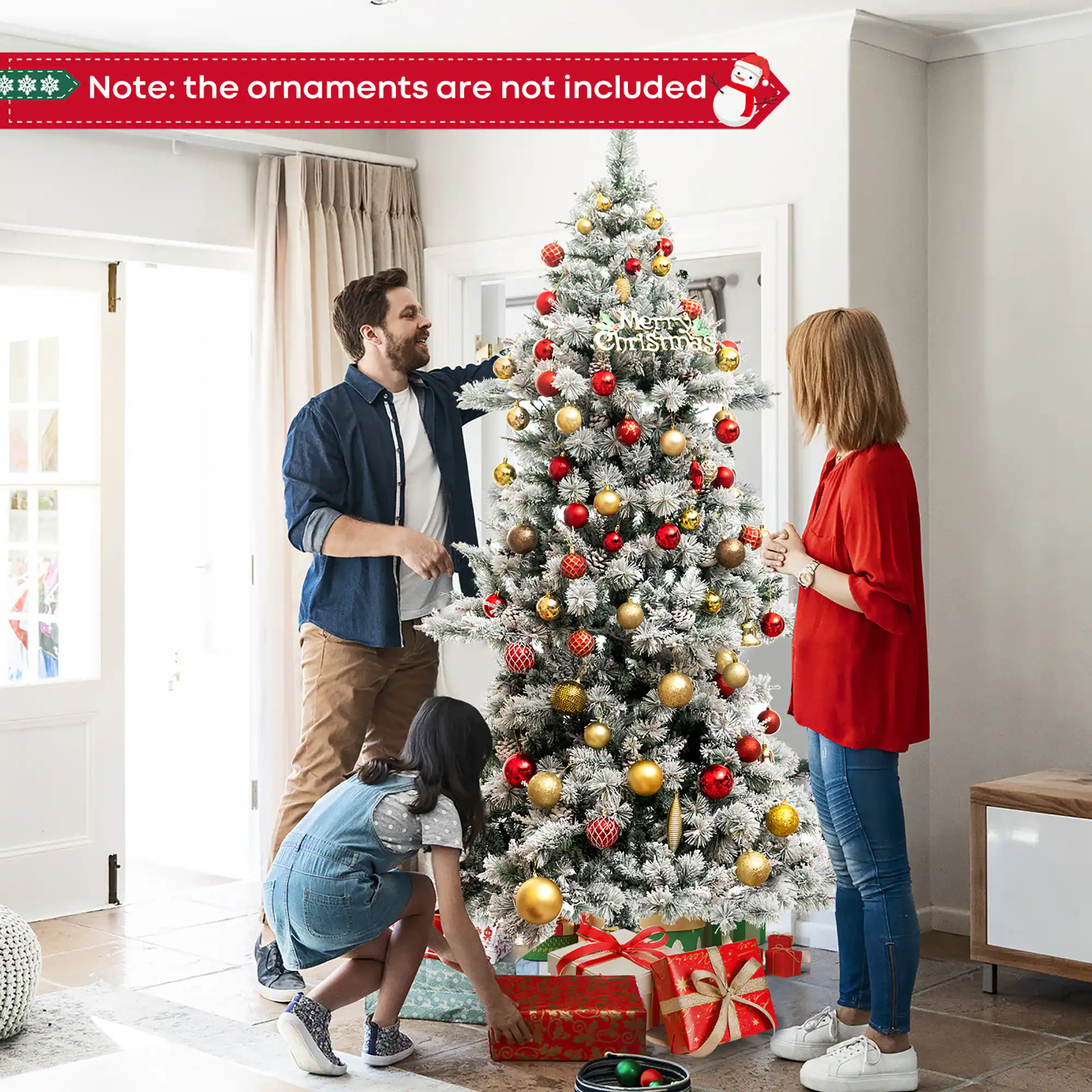 Note: the ornaments are not included

Merry Christmas