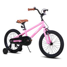 JOYSTAR - Totem 18 Inch Kids Bike with Training Wheels, Children's Bike for 5-9 Years Old Boys Girls - Pink