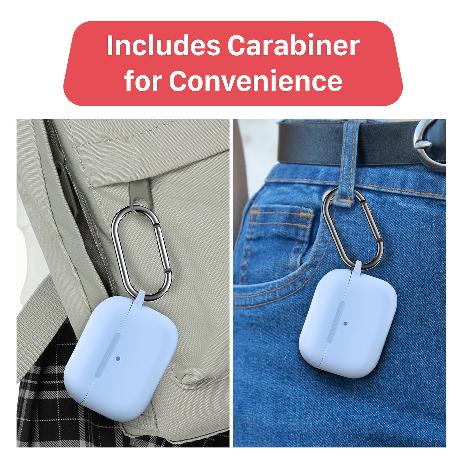 Includes Carabiner for Convenience