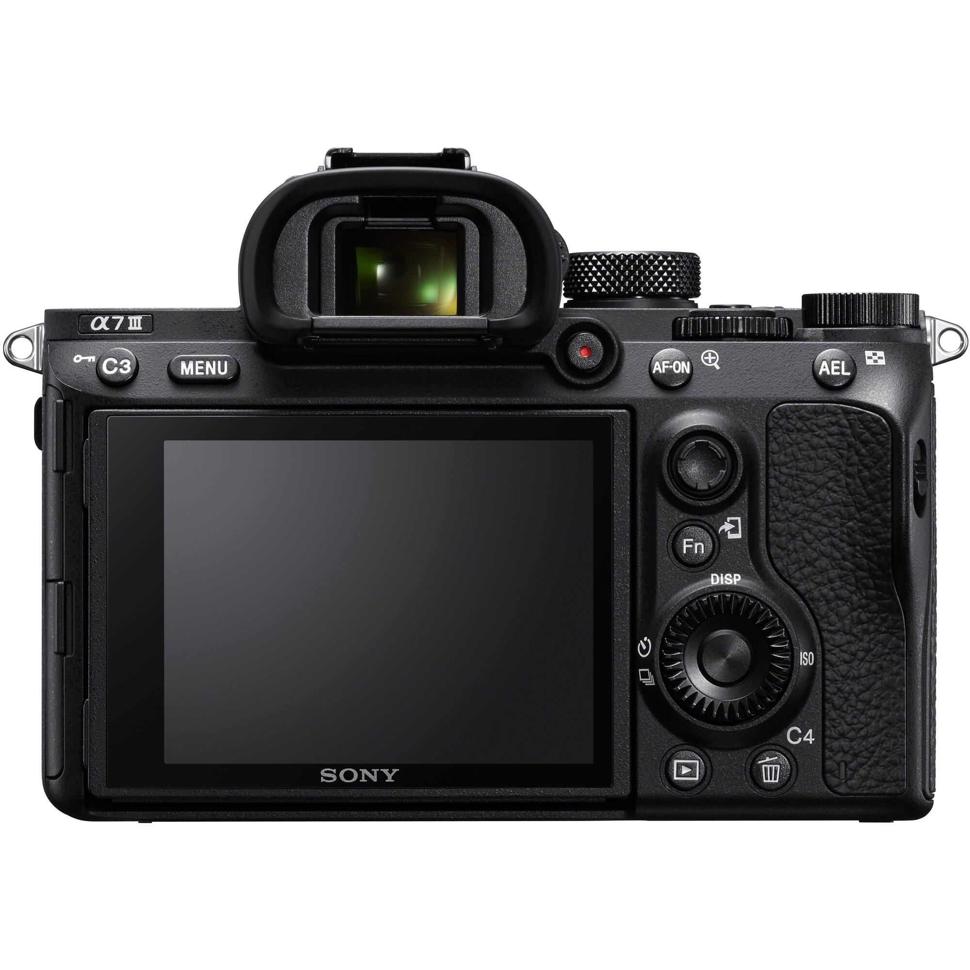 α7 III  
C3 MENU  
AF-ON AEL  
Fn DISP  
ISO  
C4  
SONY