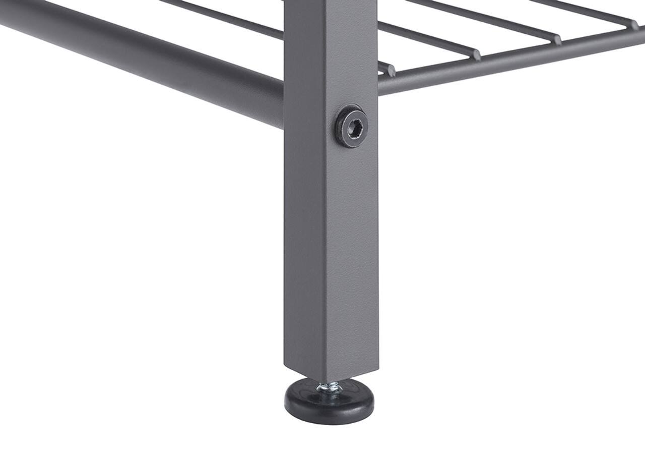 Alt View 12. TRINITY - 4-Tier Shoe Rack w/Console Top Dark Gray - Dark Gray.