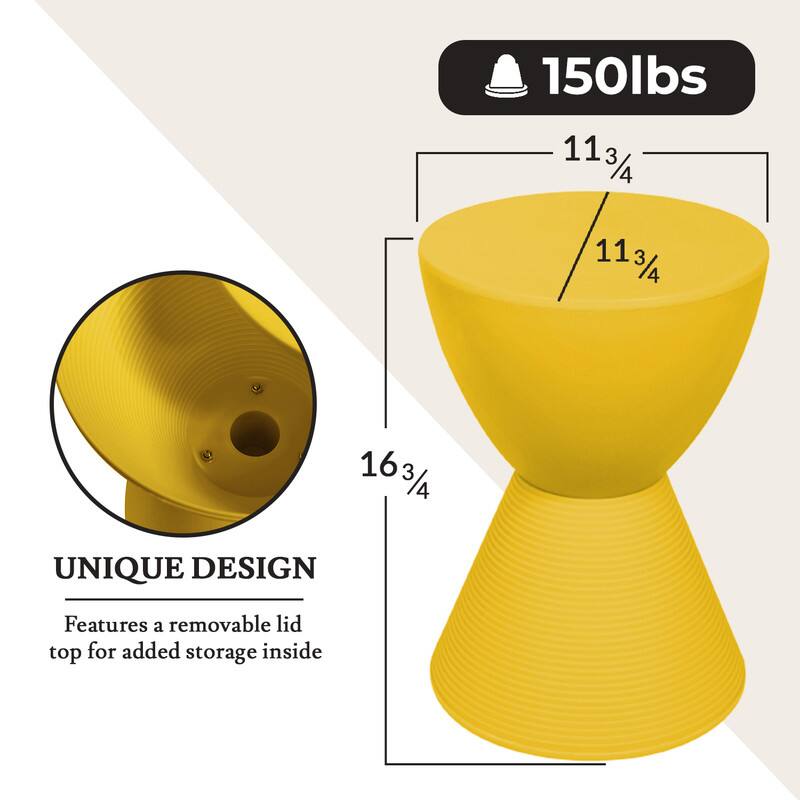 150 lbs

11 3/4

16 3/4

UNIQUE DESIGN
Features a removable lid top for added storage inside