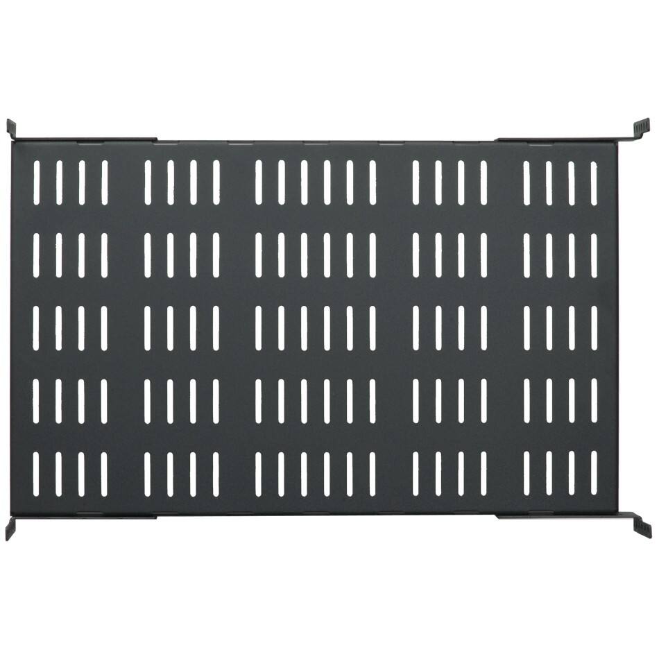 Alt View 2. RackSolutions - RackSolutions 1U Heavy Duty Fixed Shelf 28in Depth for 23in EIA Racks - Black.
