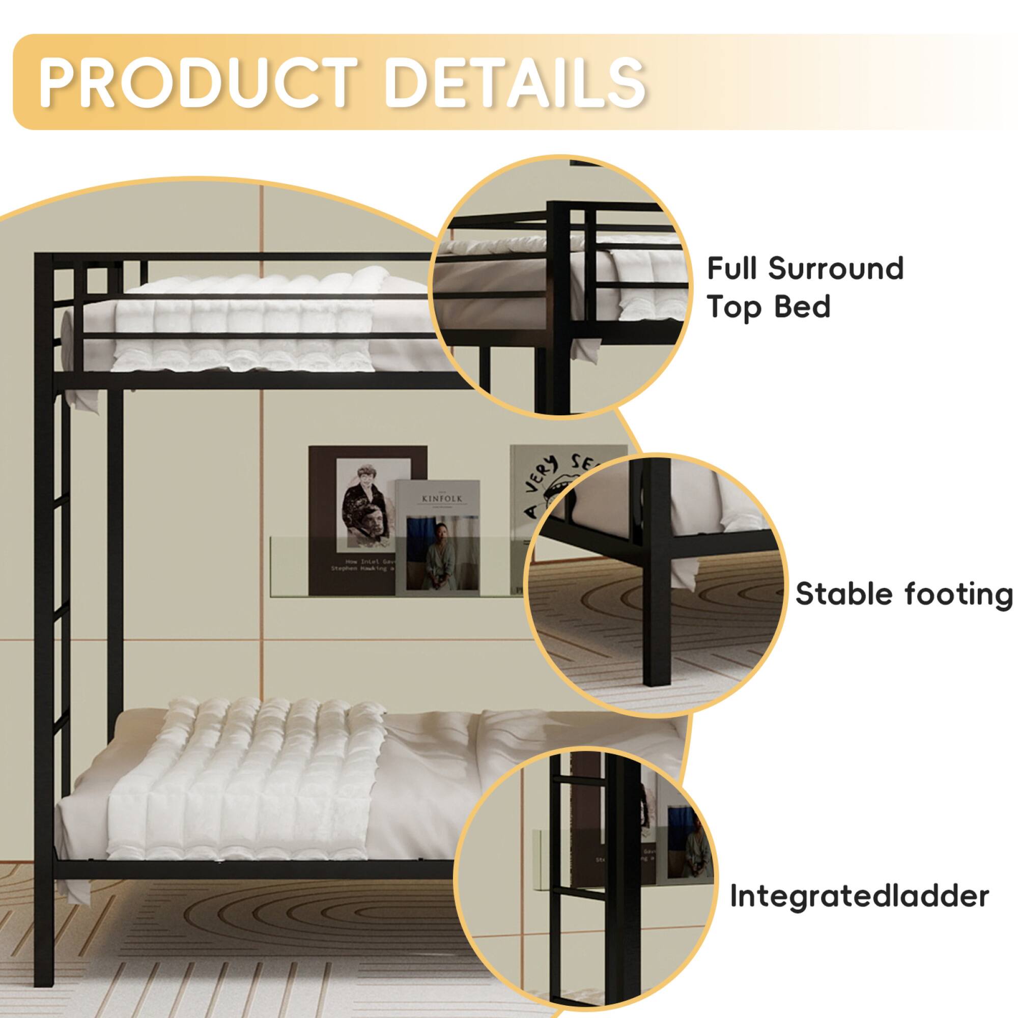 PRODUCT DETAILS

- Full Surround Top Bed
- Stable footing
- Integrated ladder