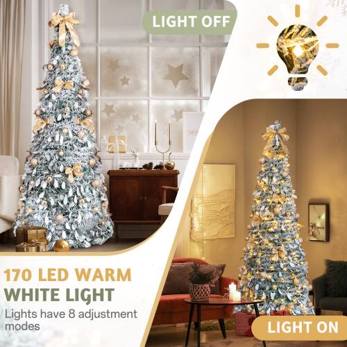 LIGHT OFF

170 LED WARM WHITE LIGHT

Lights have 8 adjustment modes

LIGHT ON