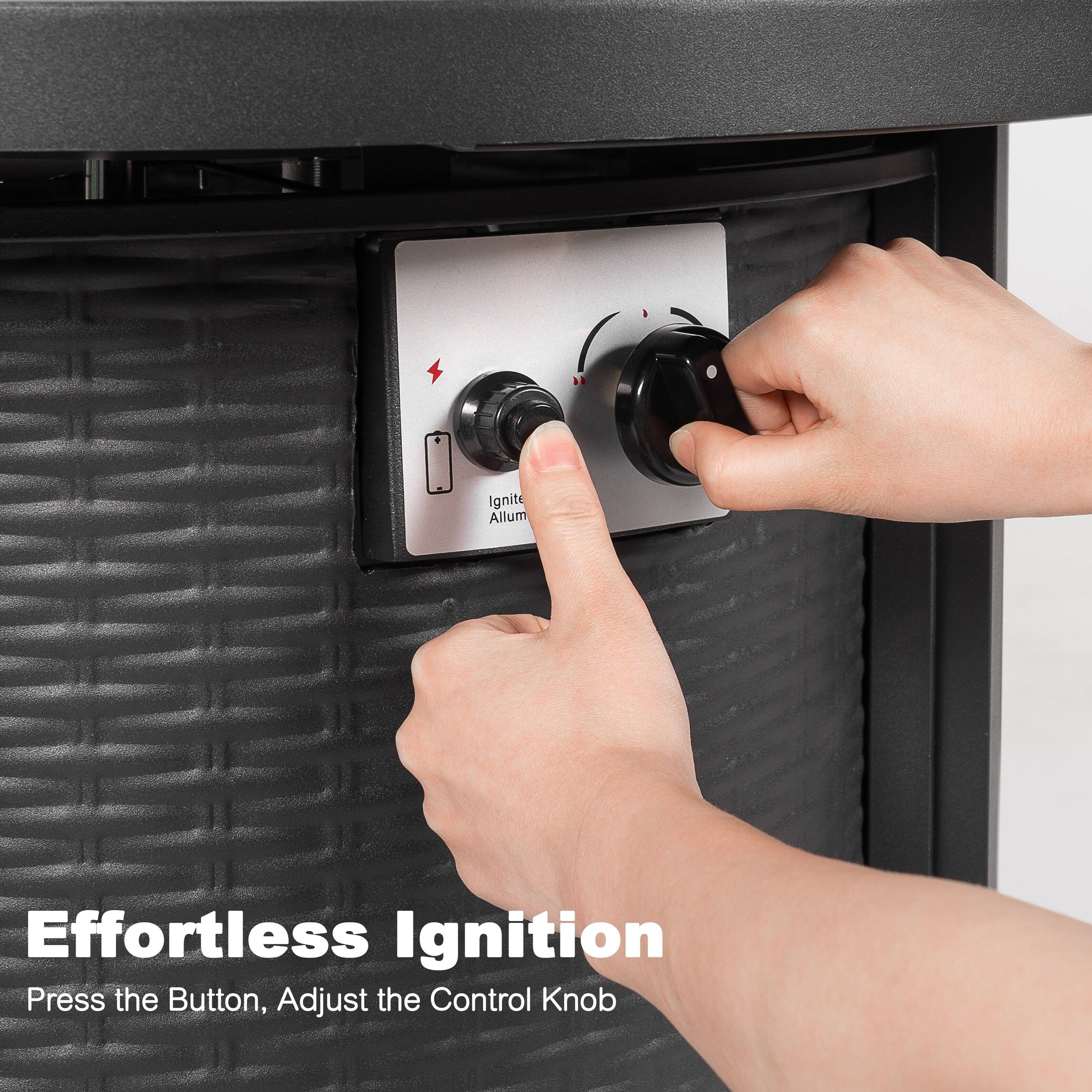 Effortless Ignition  
Press the Button, Adjust the Control Knob