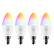 Front. Geeni - Prisma Plus B11 Wi-Fi Smart Candle Light Bulb (4-Pack) - White.