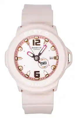 Casio - Baby-G Plus Analog Resin Strap Pastel Dial Quartz BGA-15K-4A 100M Women's Watch - Pink