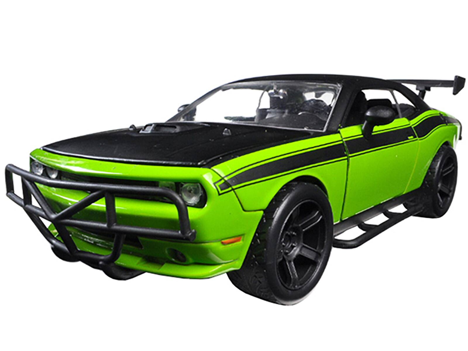 Alt View 1. Jada - Letty's Dodge Challenger SRT8 Off Road Green and Black "Fast & Furious" Movie 1/24 Diecast Model Car by Jada - Multicolor.