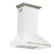 Left. Forno Appliances - Aria 36 in. Convertible Wall-Mounted Range Hood - White.