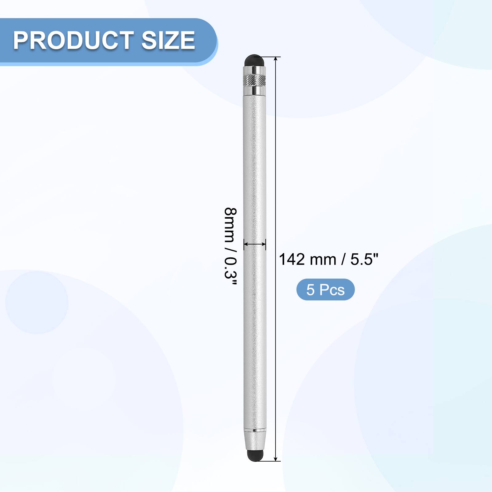 PRODUCT SIZE  
8mm / 0.3"  
142 mm / 5.5"  
5 Pcs