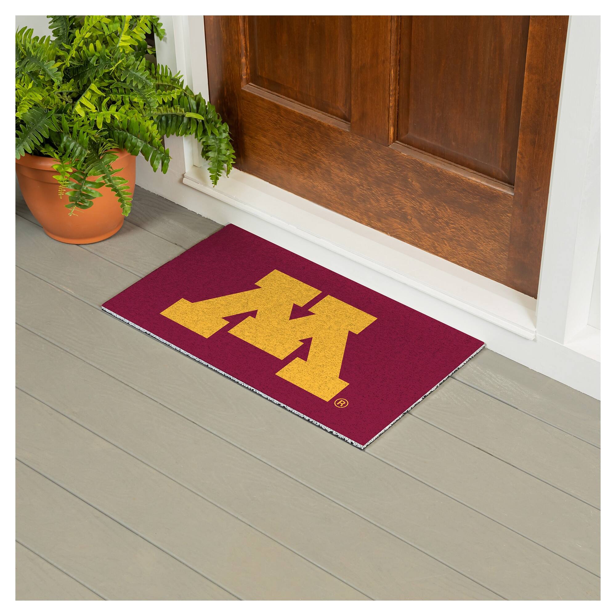 Alt View 2. Evergreen Enterprises - Minnesota Golden Gophers 16" x 28" Full Color Indoor/Outdoor Logo Turf Mat - Multicolor.
