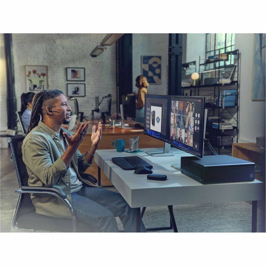 Alt View 7. HP - HP EliteDesk 8 G1i Desktop Computer - Intel Core Ultra 5 235 - vPro Technology - 32 GB - 512 GB SSD - Small Form Factor - Black.