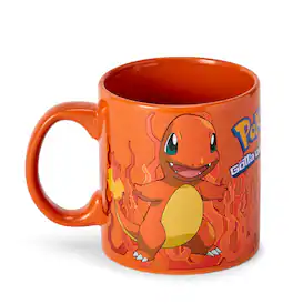 Pokémon - Charmander Foil Print Ceramic Coffee Mug | Holds 20 Ounces - Orange