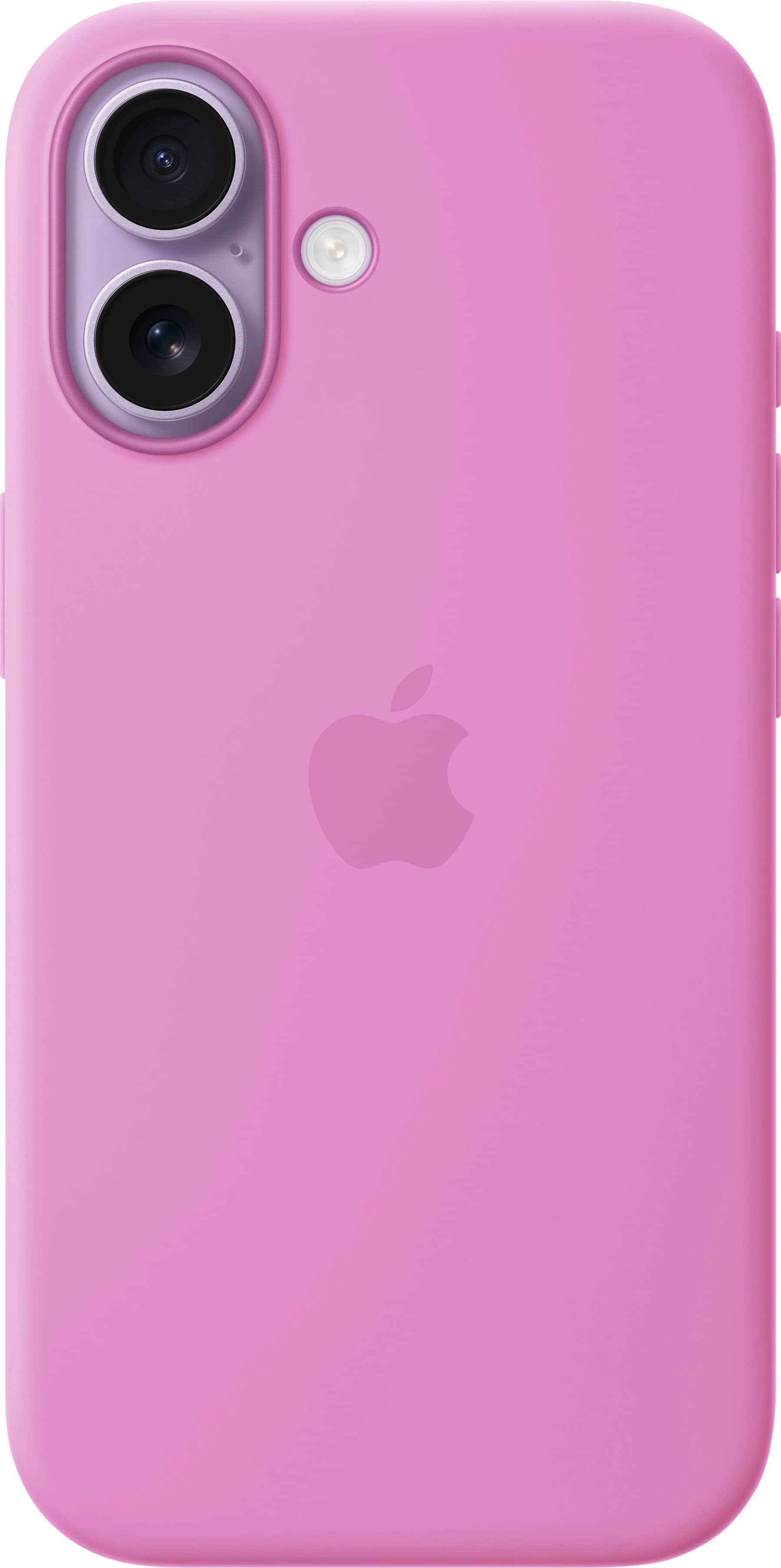 Front. Apple - iPhone 17 Silicone Case with MagSafe - Electric Lavender.