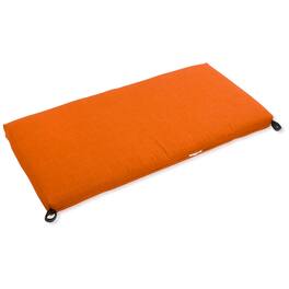 Blazing Needles - 42-inch by 19-inch Spun Polyester Loveseat Cushion - Tangerine Dream
